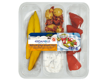 Mediterrán jellegű antipasti mixtál