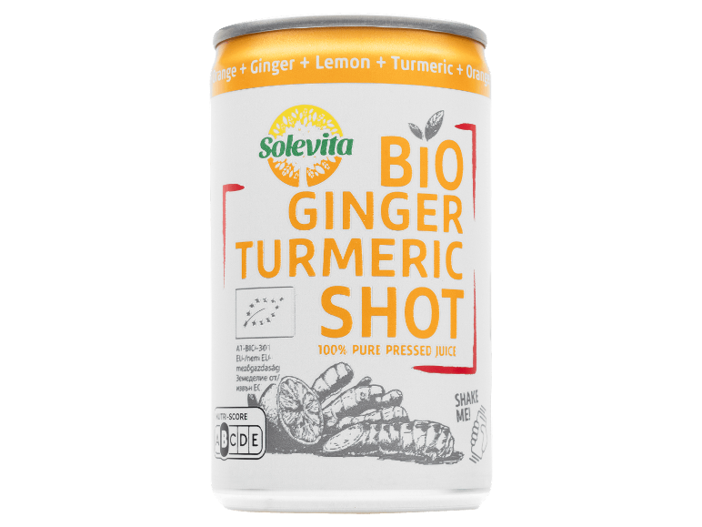 Solevita Bio gyömbér-kurkuma shot 150ml