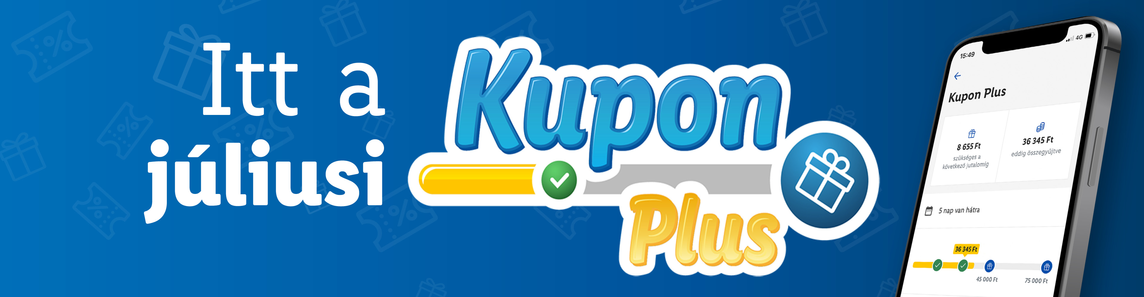 A Kupon Plus applikáció júliusi ajánlata: gyűjts pontokat és váltsd be jutalmadat!