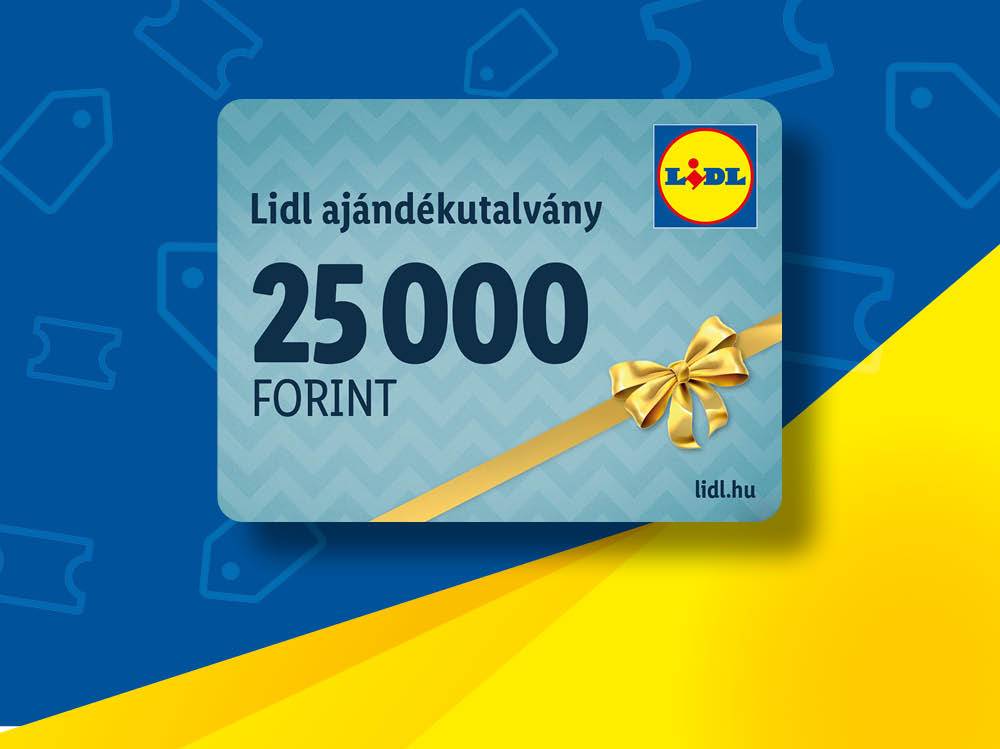 10 x 25 000 Ft értékű Lidl ajándékutalvány