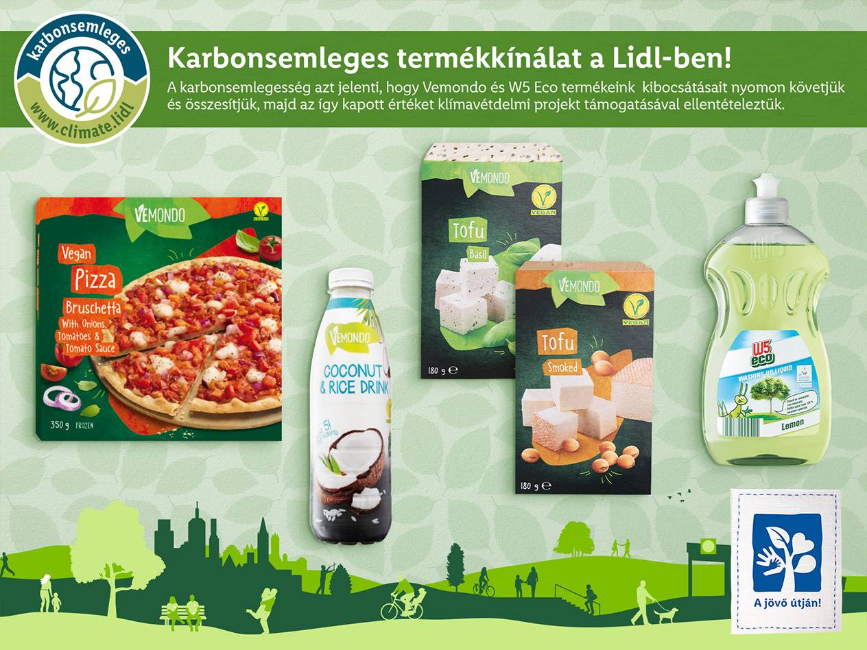 Karbonsemleges és fenntartható termékekkel bővül a Lidl kínálata