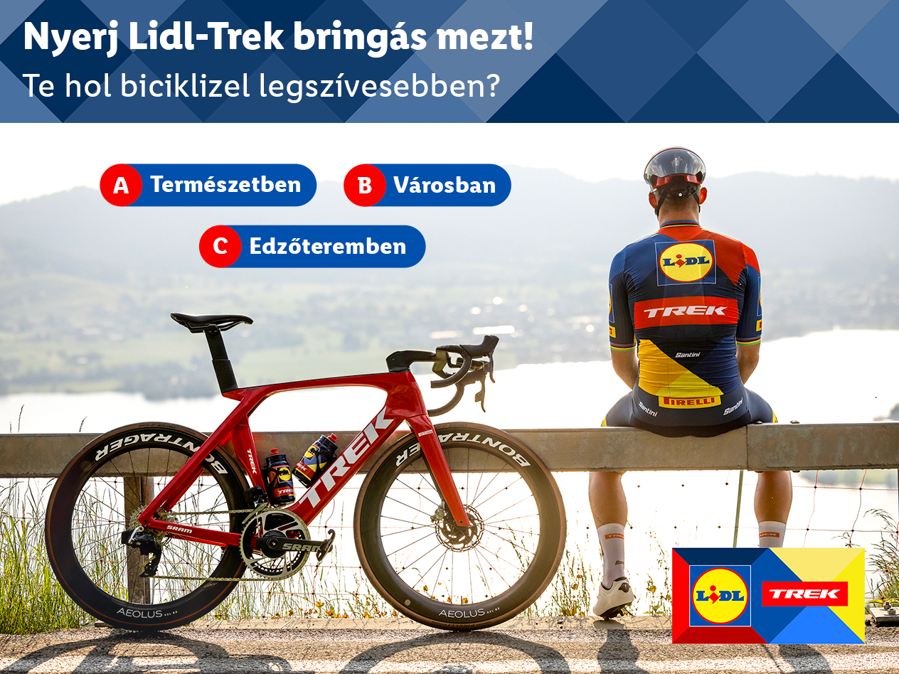 Nyerj Lidl-Trek mezt! - Instagram nyereményjáték