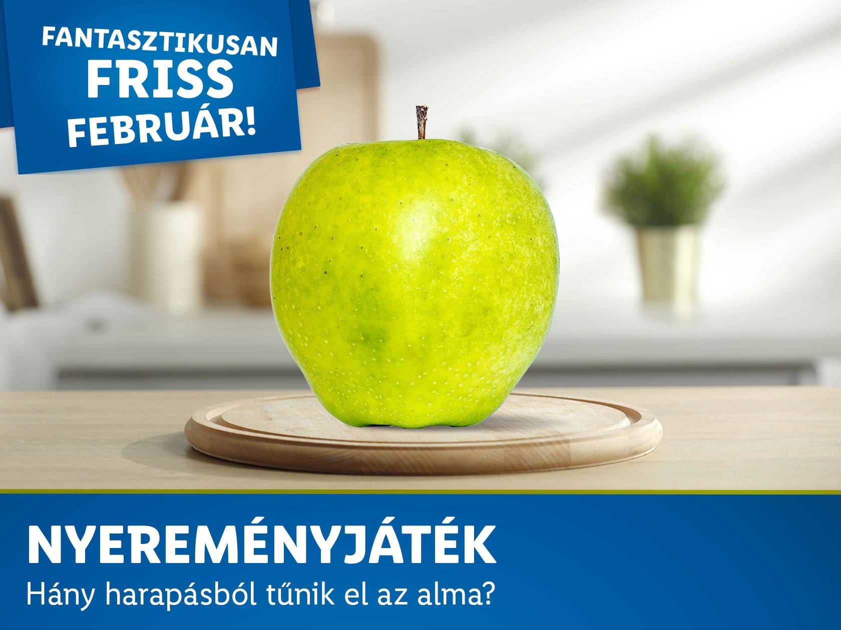 „Hány harapásból tűnik el az alma?” nyereményjáték