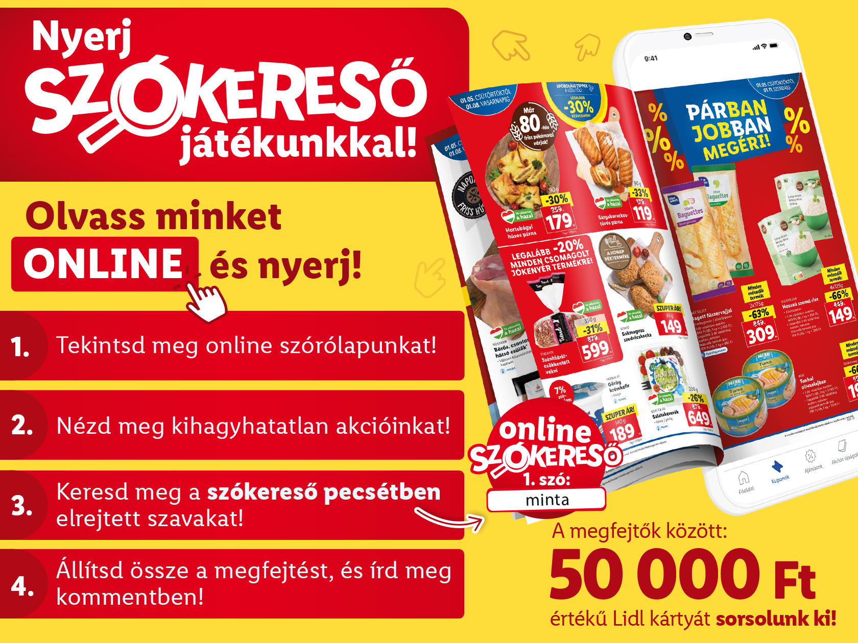 Online szókereső nyereményjáték – 1. hét