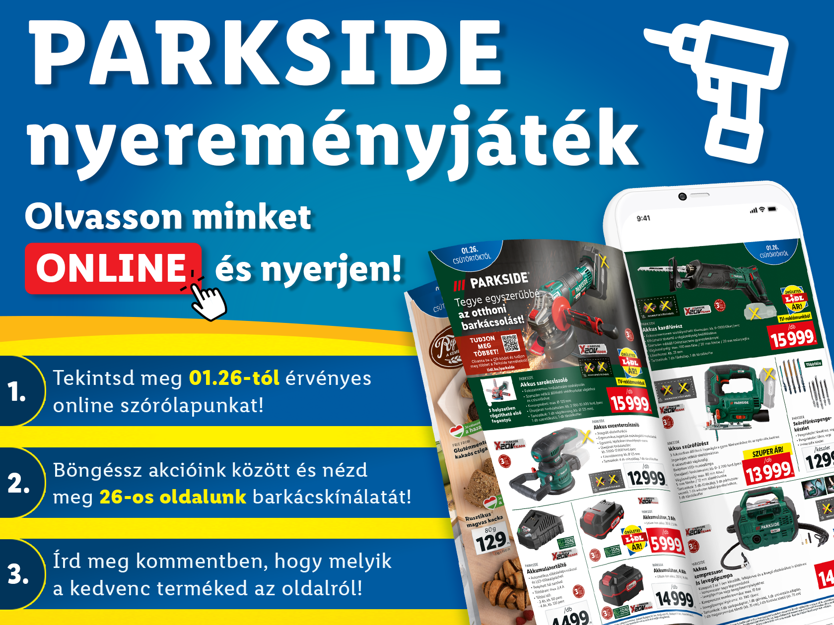 "Nyerd meg kedvenc barkácsterméked!" nyereményjáték