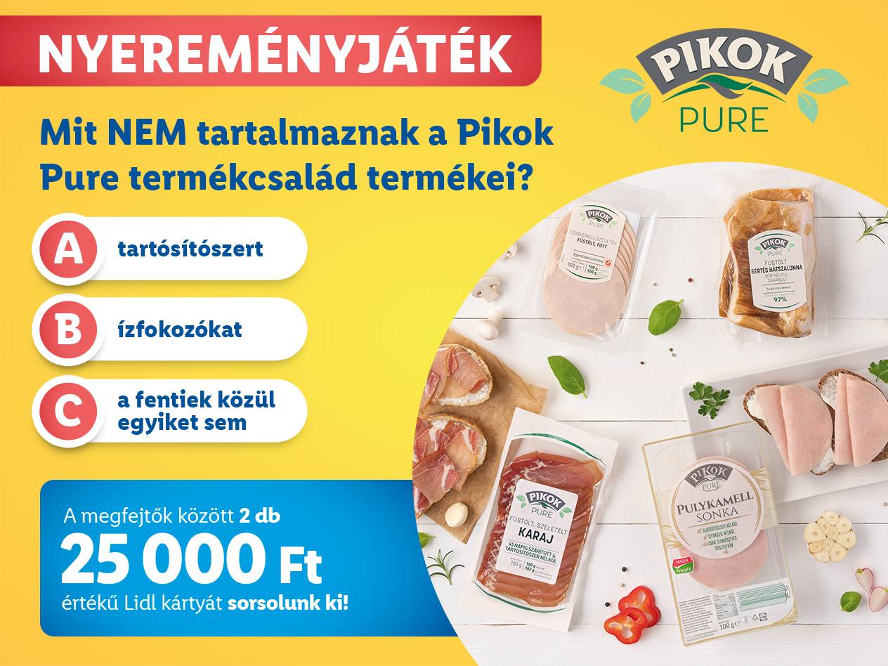 "Nyerj minőségi saját márkás termékeinkkel! – 8. hét" nyereményjáték