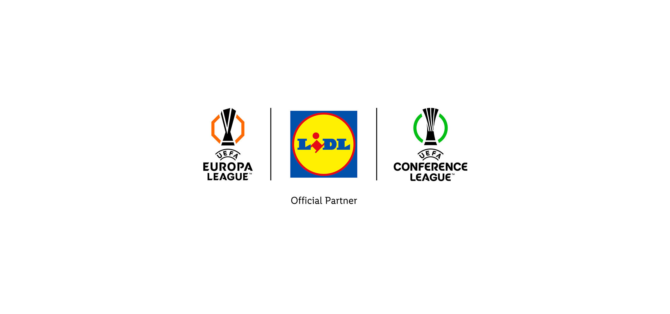 Lidl, az UEFA Európa Liga és Konferencia Liga hivatalos partnere.