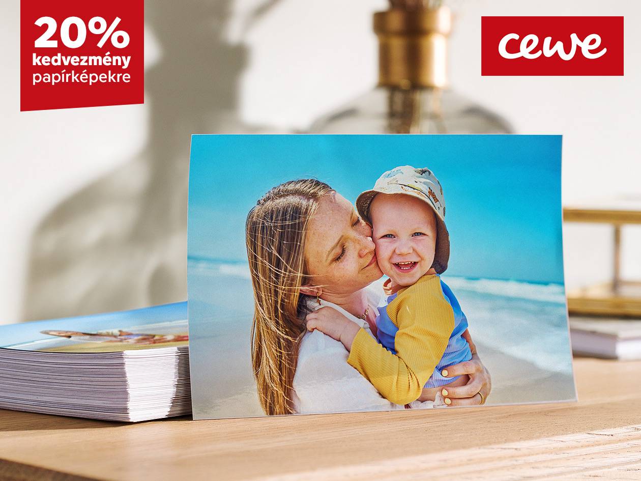 20% kedvezmény papírképekre