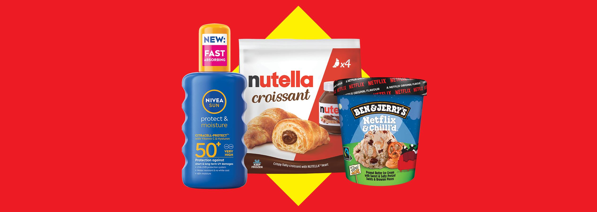 Nutella croissant, Nivea naptej, Ben & Jerry's Netflix & Chill fagylalt.