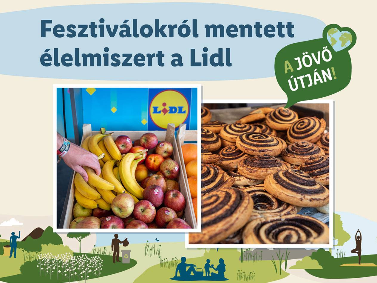 Fesztiválokról mentett élelmiszert a Lidl 